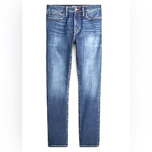 J. Crew Factory Blue Midrise Stretch Skinny Jeans Vintage Wash 29 / 30 ins